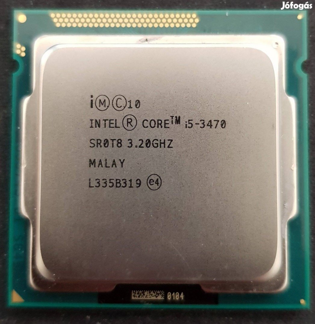 I5-3470 4x3.20 GHz CPU, Több db, 1 év bolti Garanciával!!!