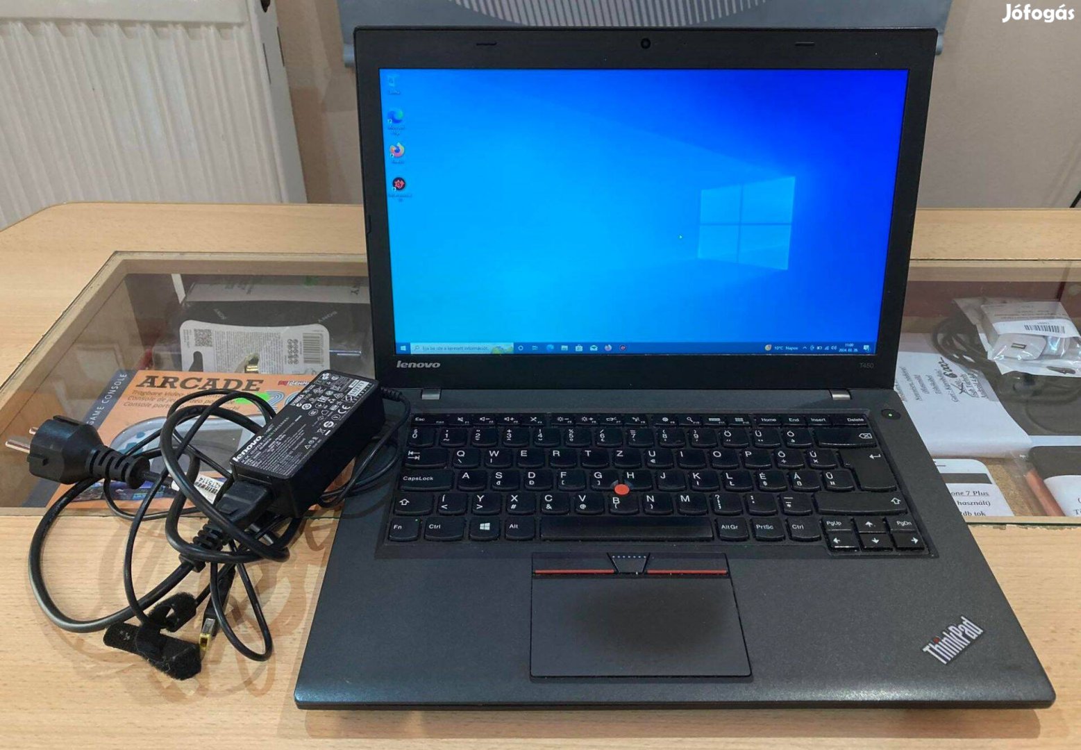 I5 5. Gen. Lenovo T450 Notebook, 8GB Ram, 256GB tárhely, 1 Év Garancia