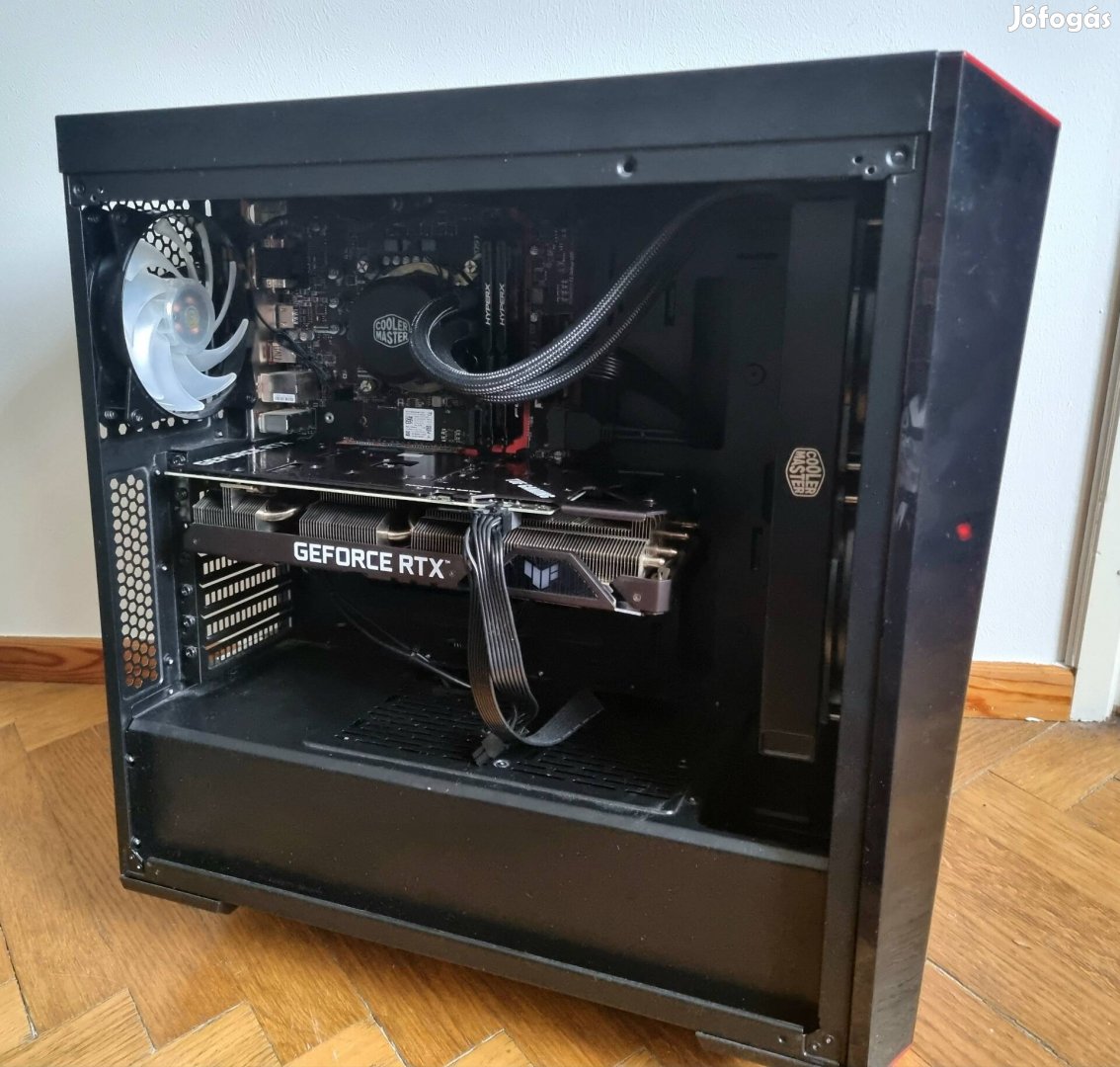 I5 8600K, Rtx 3060 Ti, vízhűtés - Nagy teljesítményű gamer PC