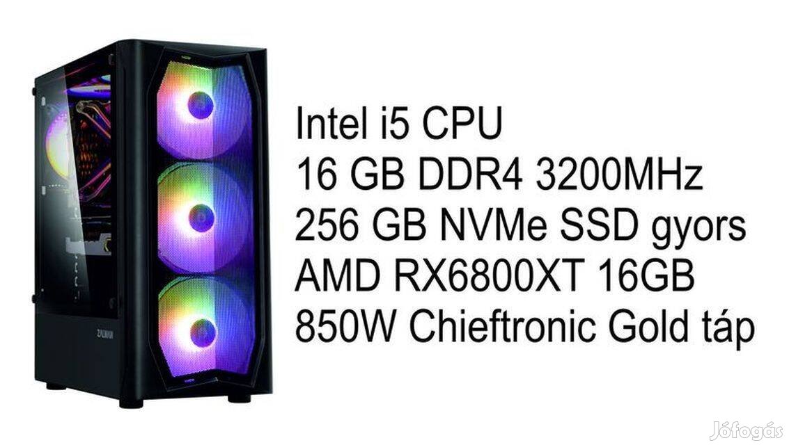 I5 Pro Gamer PC 16 GB RAM 256 Nvme SSD, AMD RX6800XT VGA