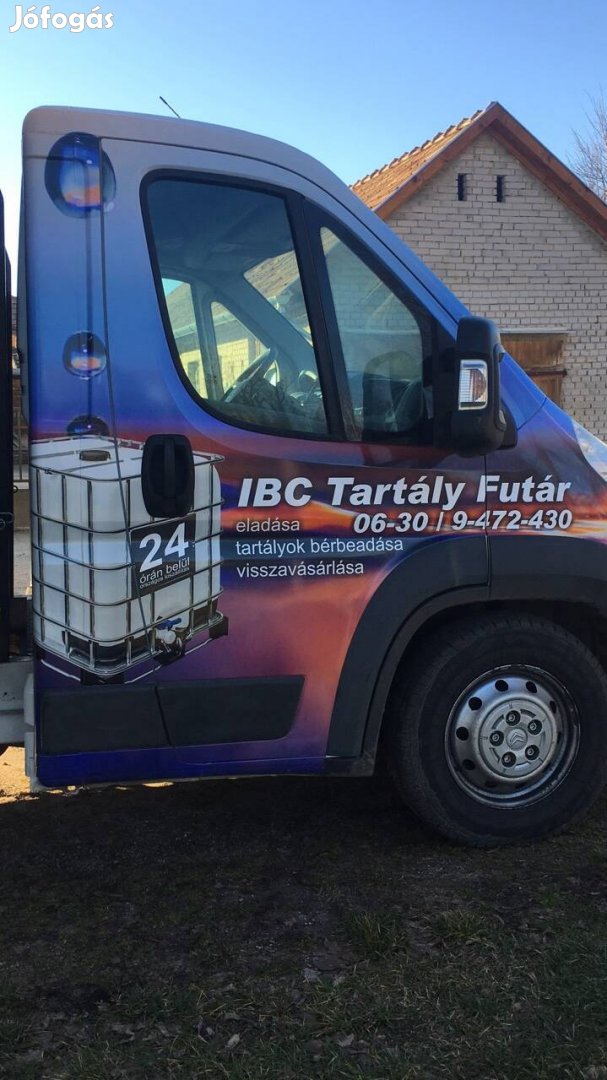 IBC 600 literes ADR tartály