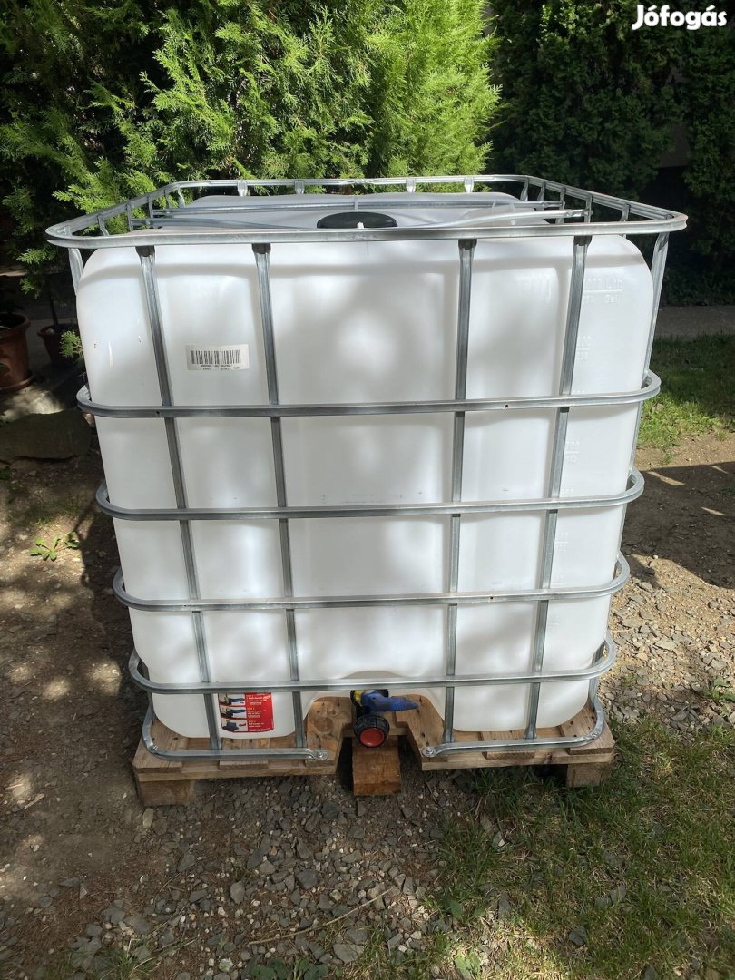 IBC tartály 1000literes, tiszta