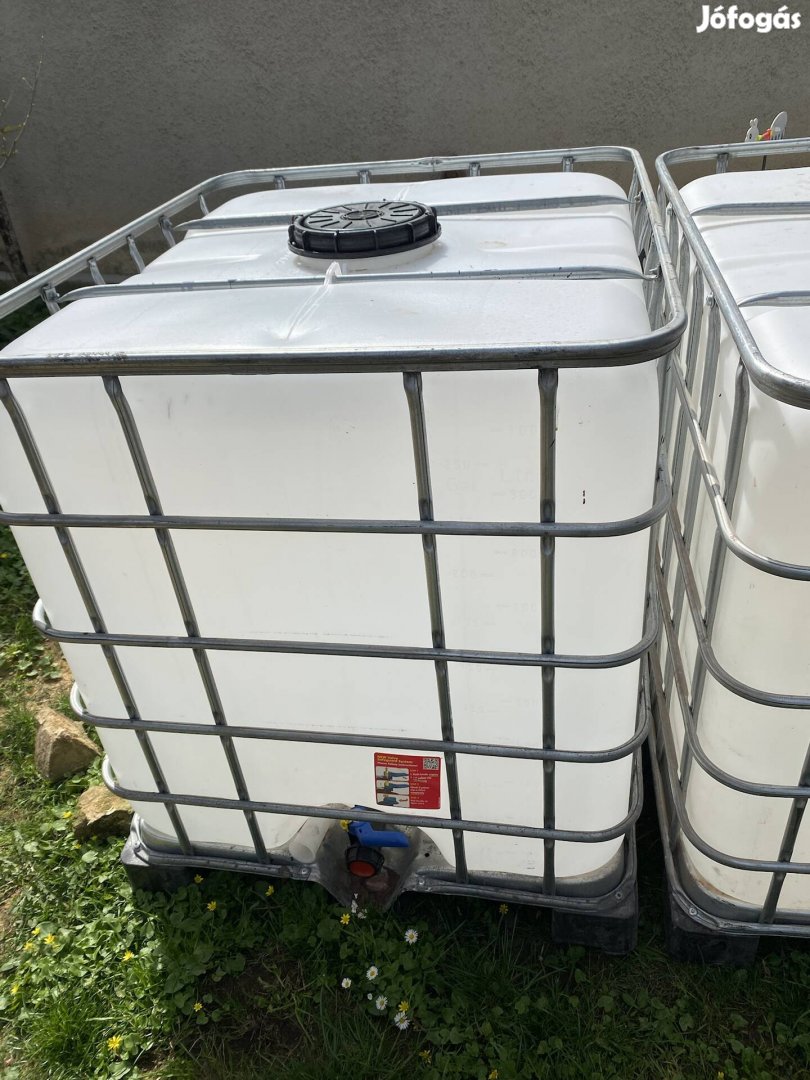 IBC tartály, 1000 literes, víztartály