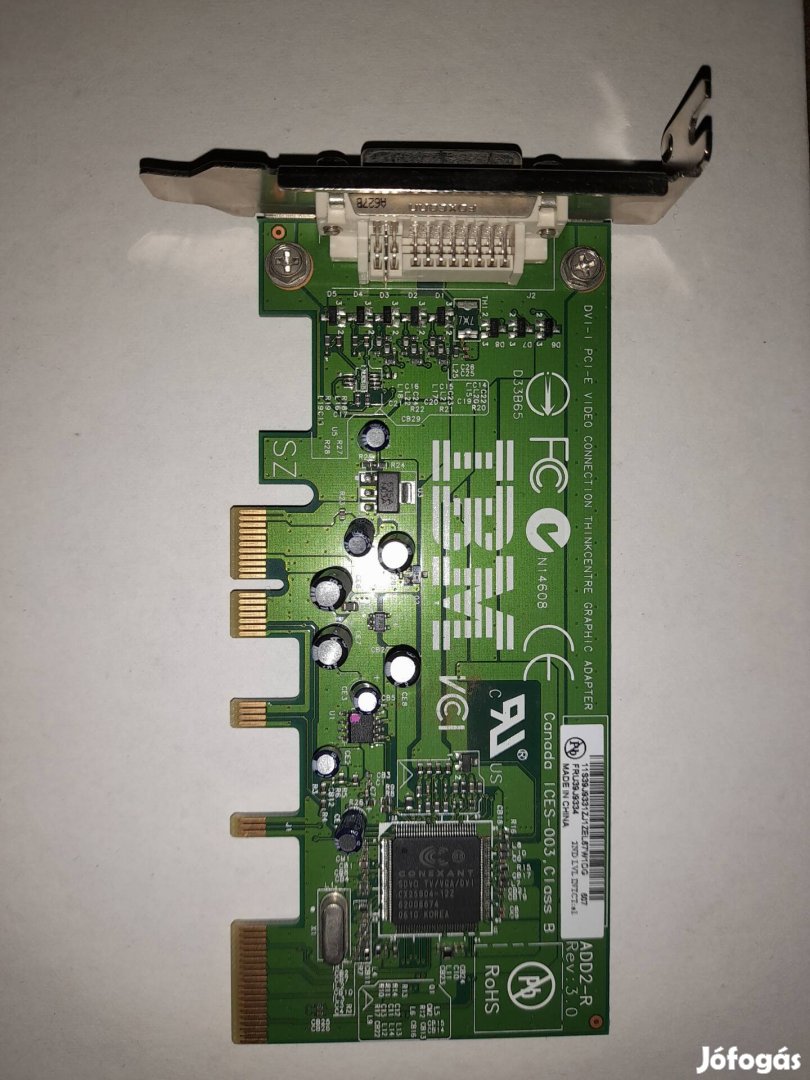 IBM DVI-I PCI-E video graphic adapter kártya