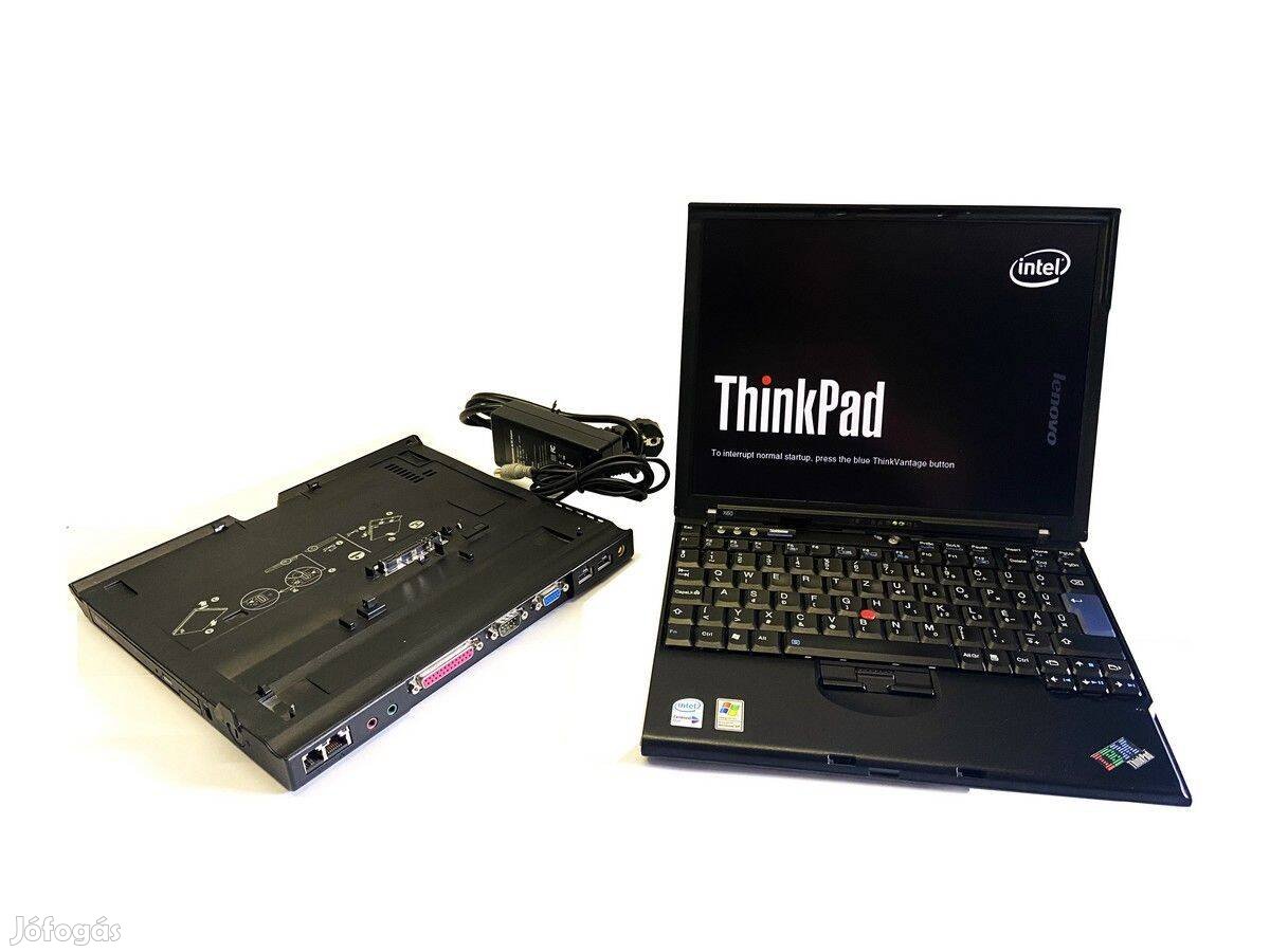 IBM Thinkpad X60 notebook dokkolóval