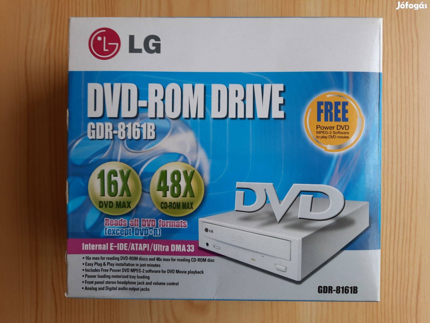IDE LG DVD-ROM meghajtó DRD-8160B + Powerdvd