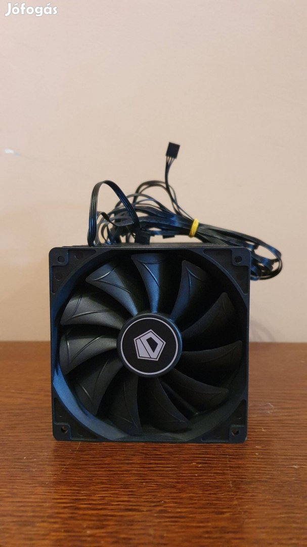 ID-Cooling fekete 120mm számítógépház ventilátor