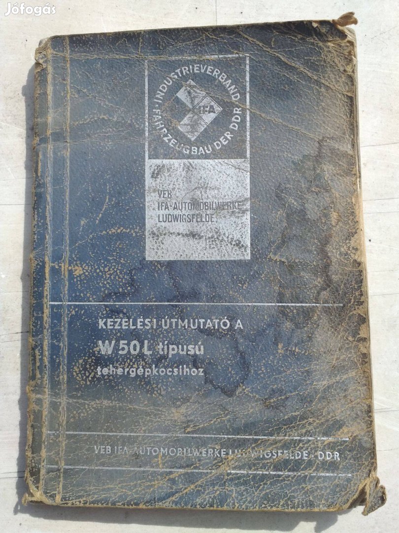 IFA gyári magyar nyelvű gépkönyv, kapcsolási rajzzal eladó