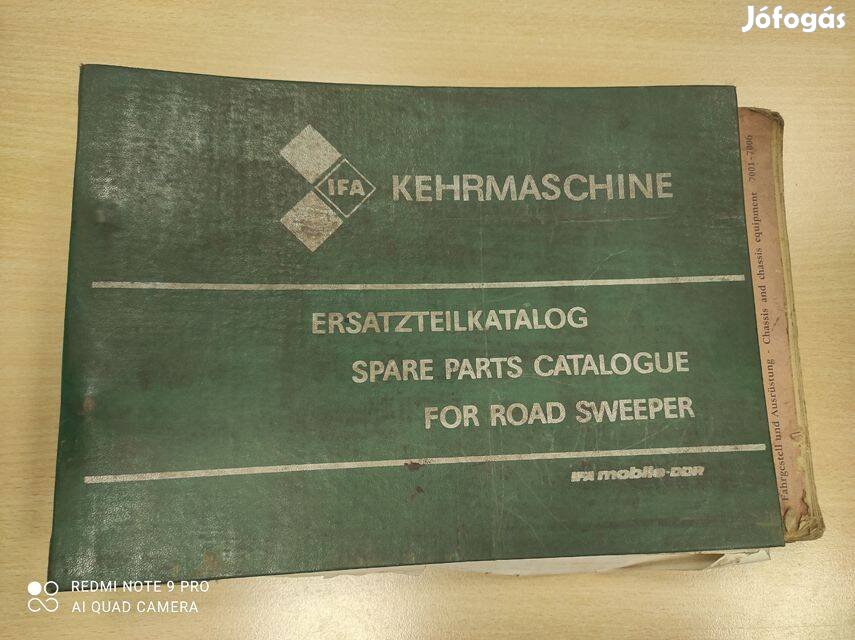 IFA söprűs tehergépkocsi Alkatrészkatalógus