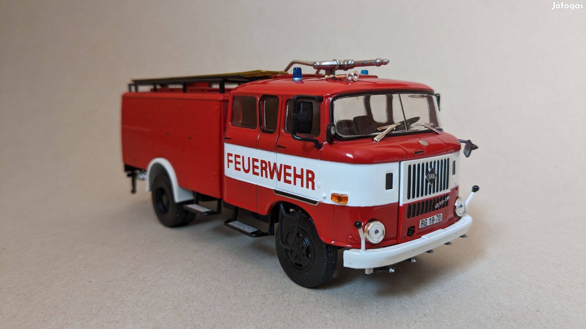 IFA w50 tűzoltó modell 1:43, 1/43