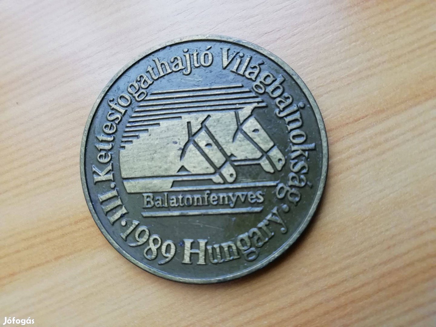 III. Kettesfogathajtó Világbajnokság 1989-es bronz emlékérem