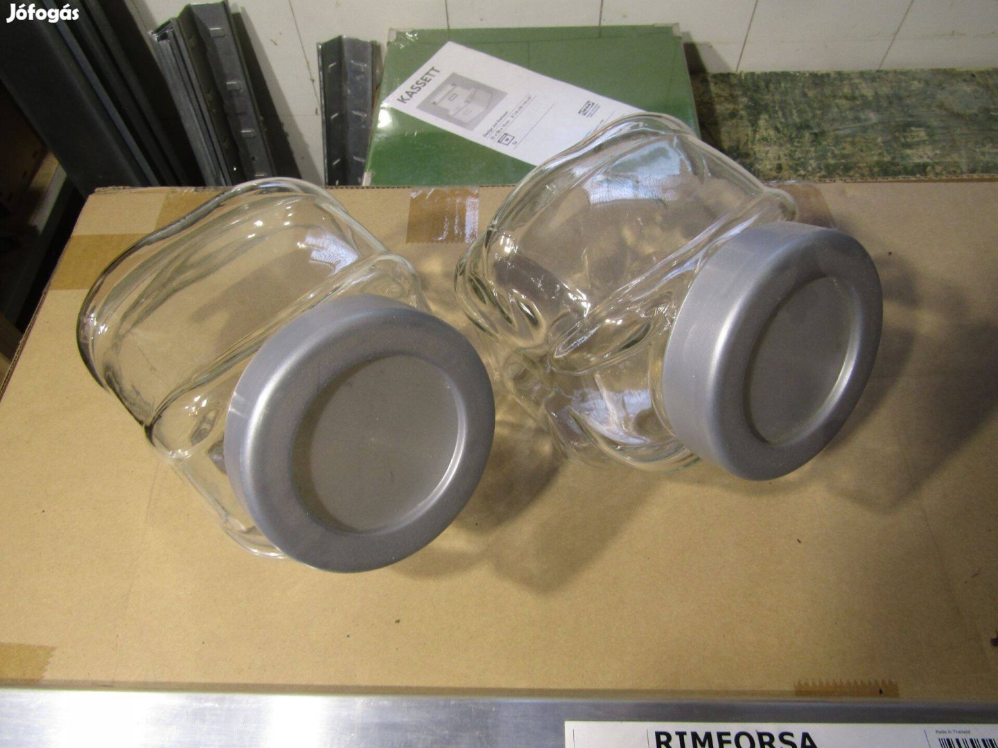IKEA 2 db üveg tároló edény