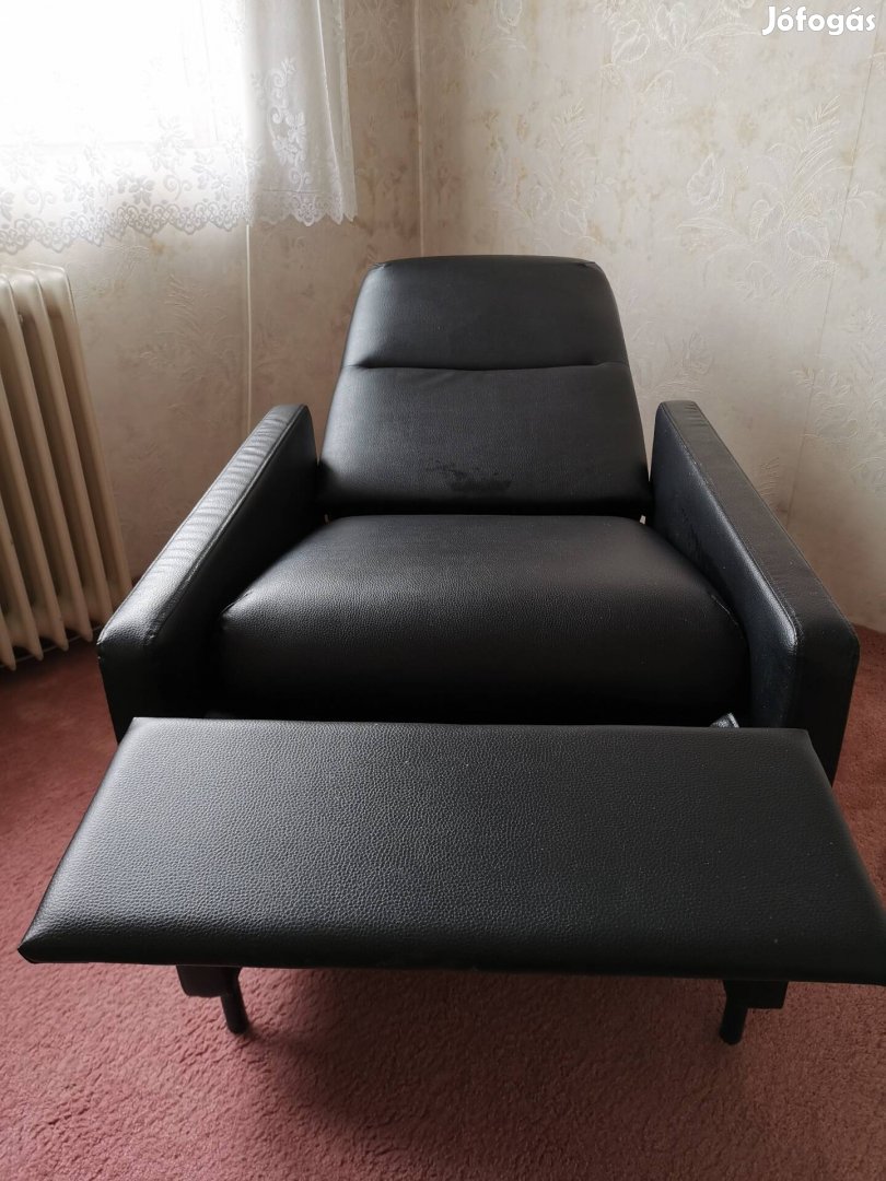 IKEA 3 állásos, mechanikus, fekvőfotel / lábtartós fotel / fotel