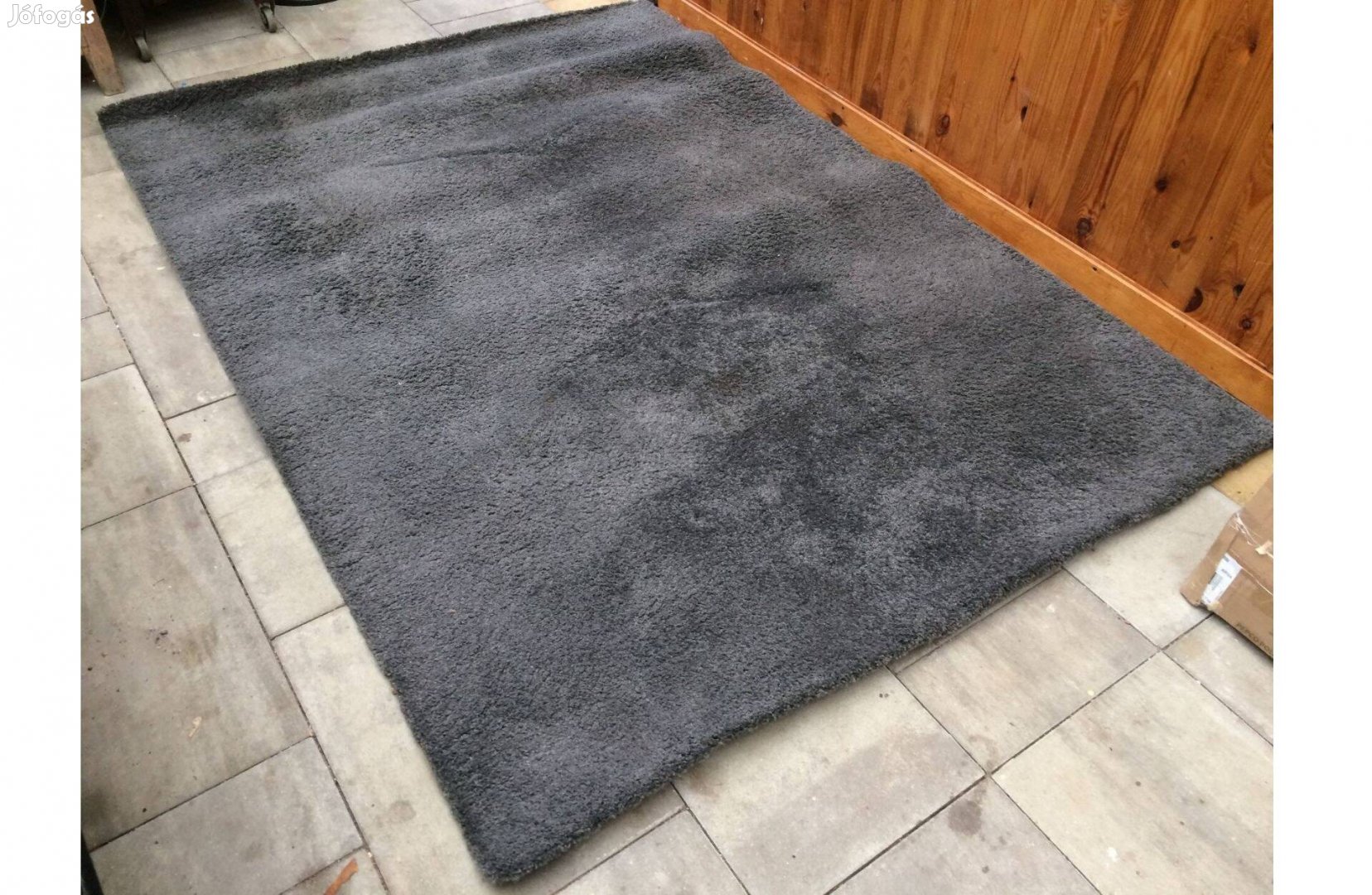 IKEA Adum Puha Selymes Tömött Szőnyeg 170 x 240 cm Antracit Szürke