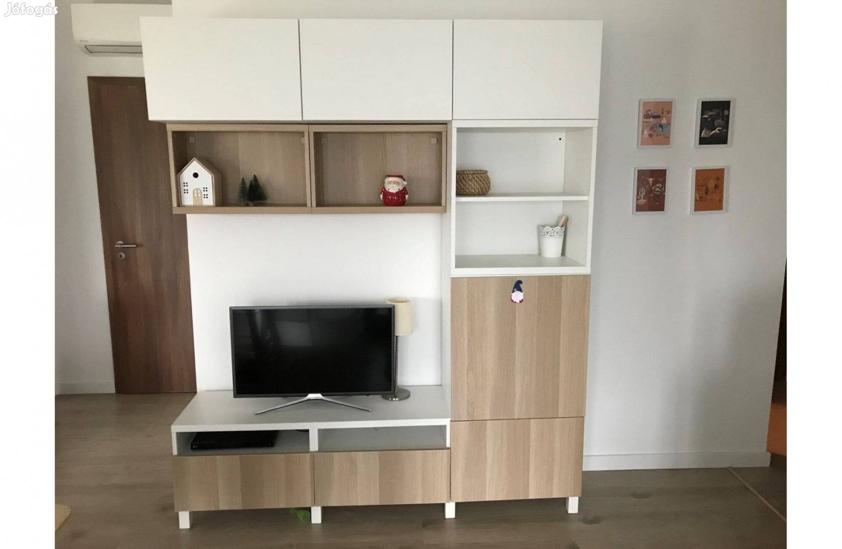 IKEA Besta TV állvány faliszekrényekkel