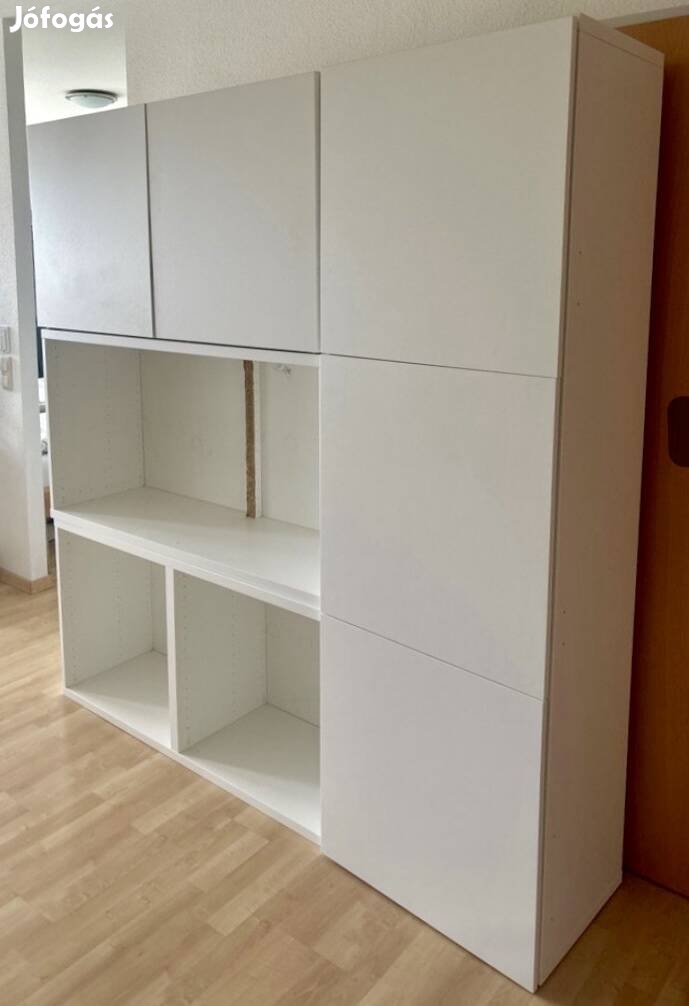 IKEA Besta gardrób polc Lappviken fehér matt ajtó ajtók szekrény