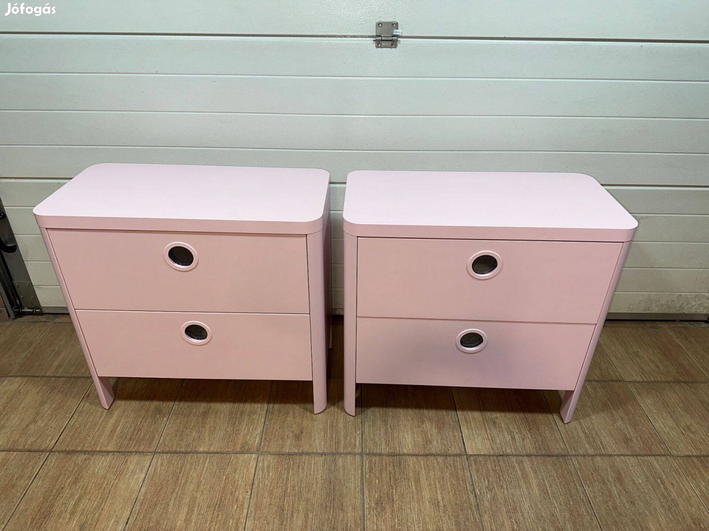 IKEA Busunge rózsaszín, kétfiókos komód 2db