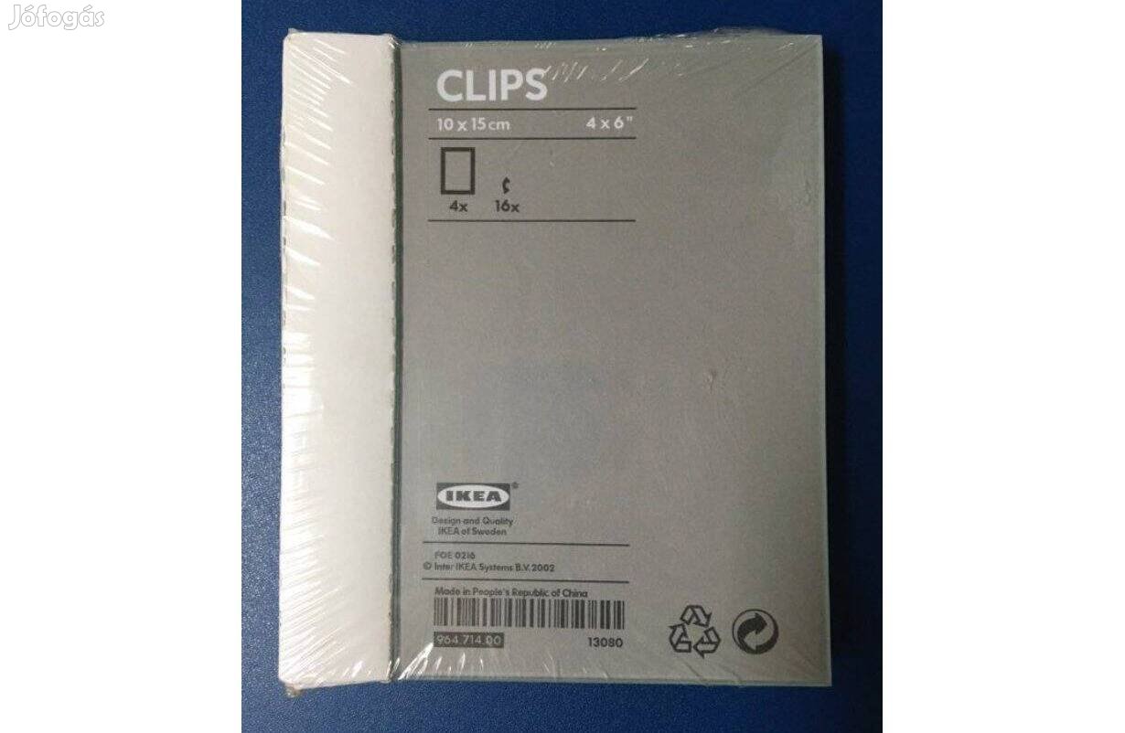 IKEA Clips klipszes üveg képkeret szett 10X15 cm 1 csomag (4db)