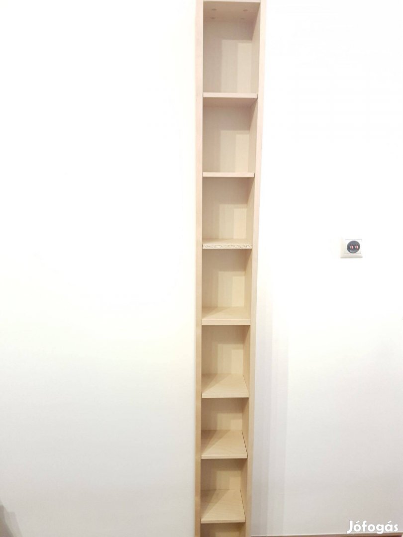 IKEA DVD tartó polc (sima felület, nyírfa szín)