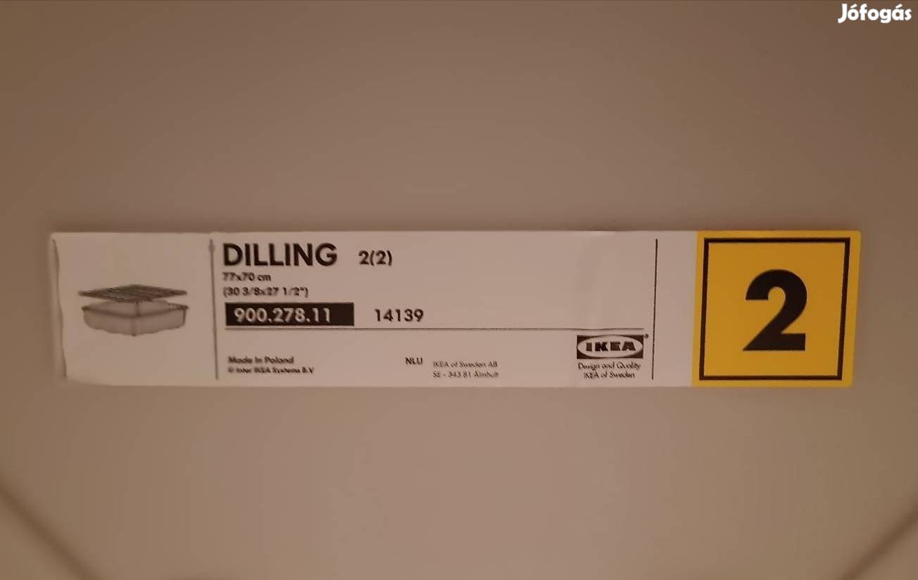 IKEA Dilling műanyag tároló tetővel 4db tiszta megkínélt állapotban.