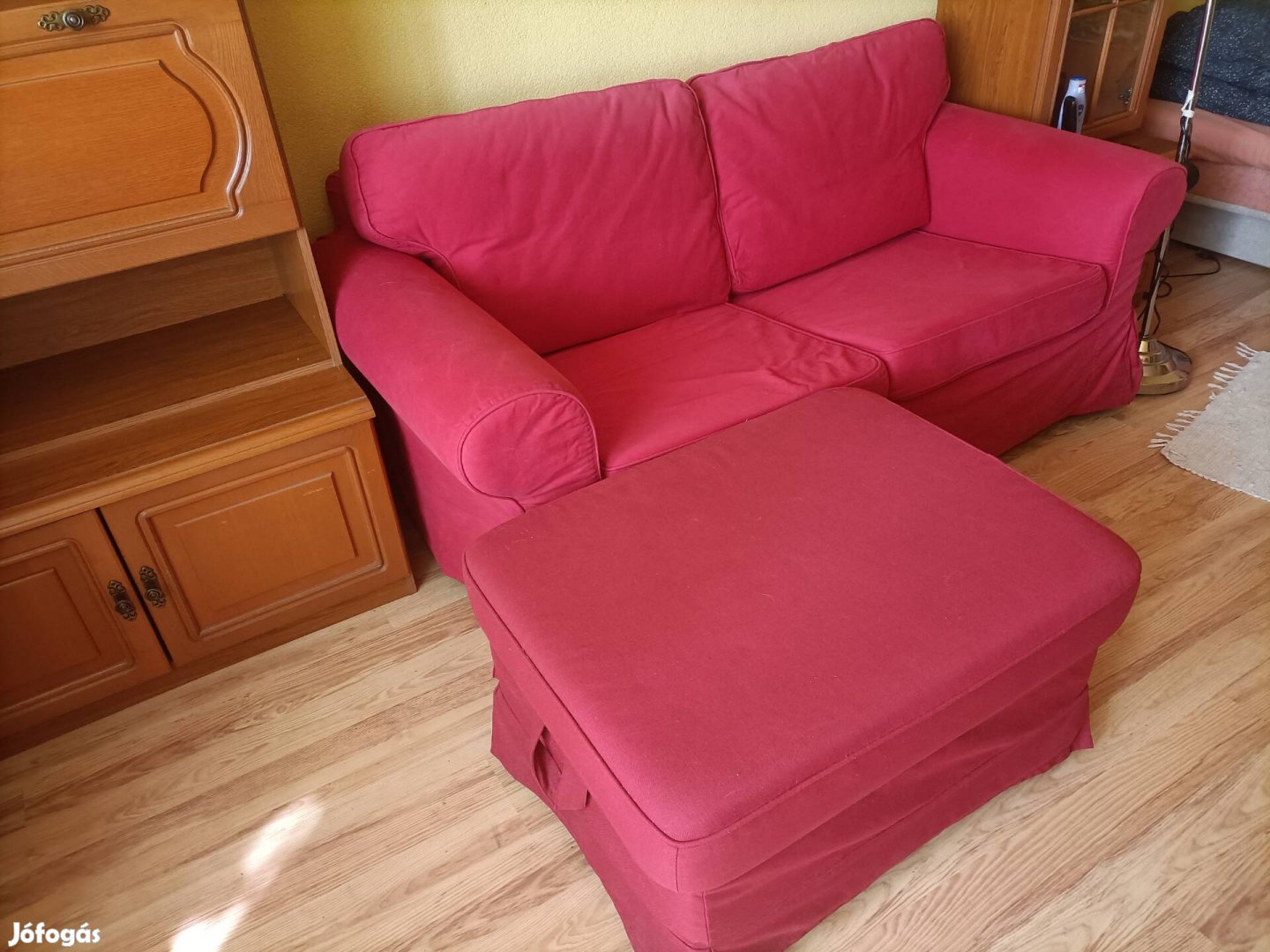 IKEA Ektorp kanapé + lábtartó 