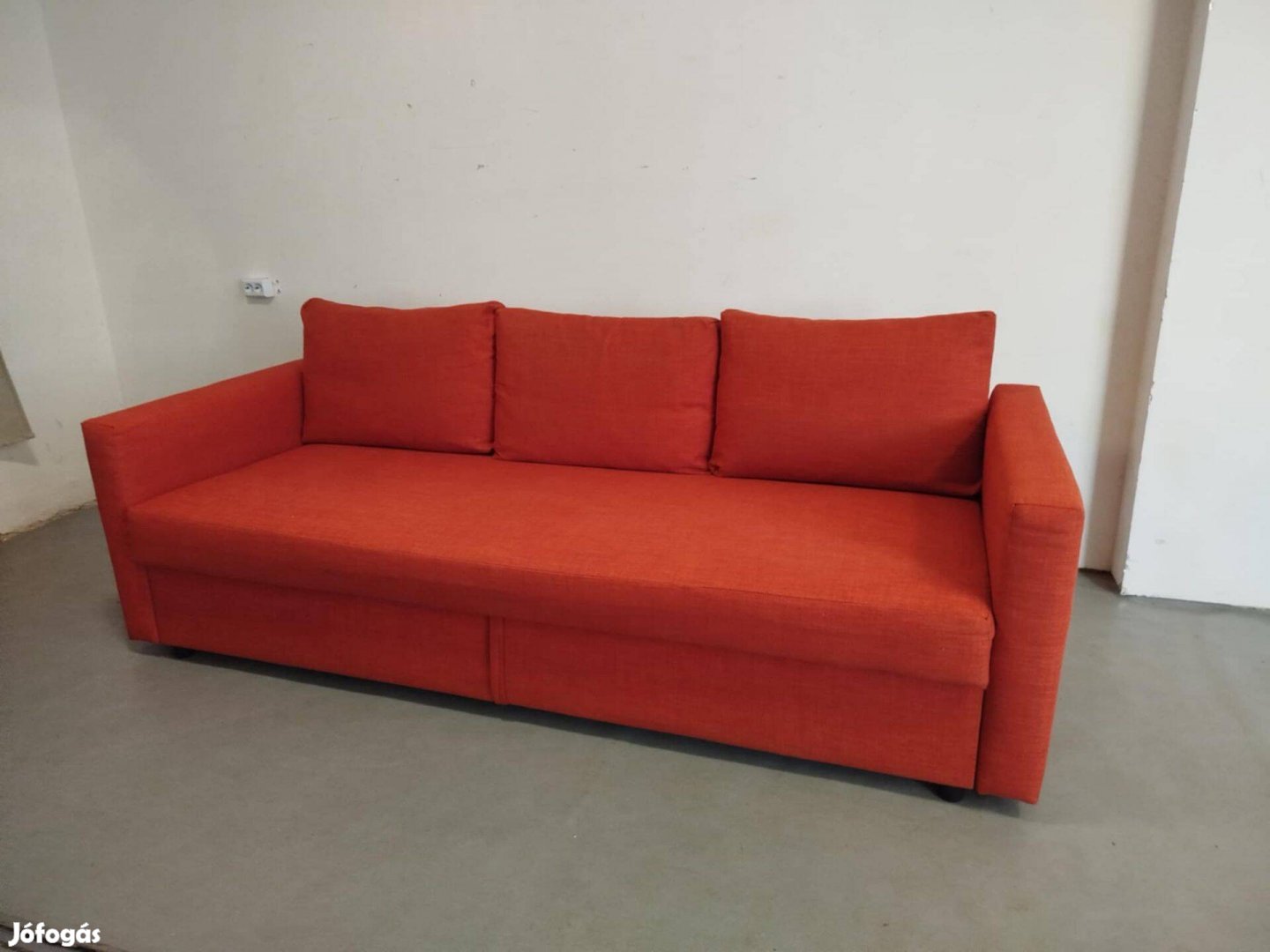IKEA Friheten 3 sz. kinyitható kanapé Skitebo narancssárga