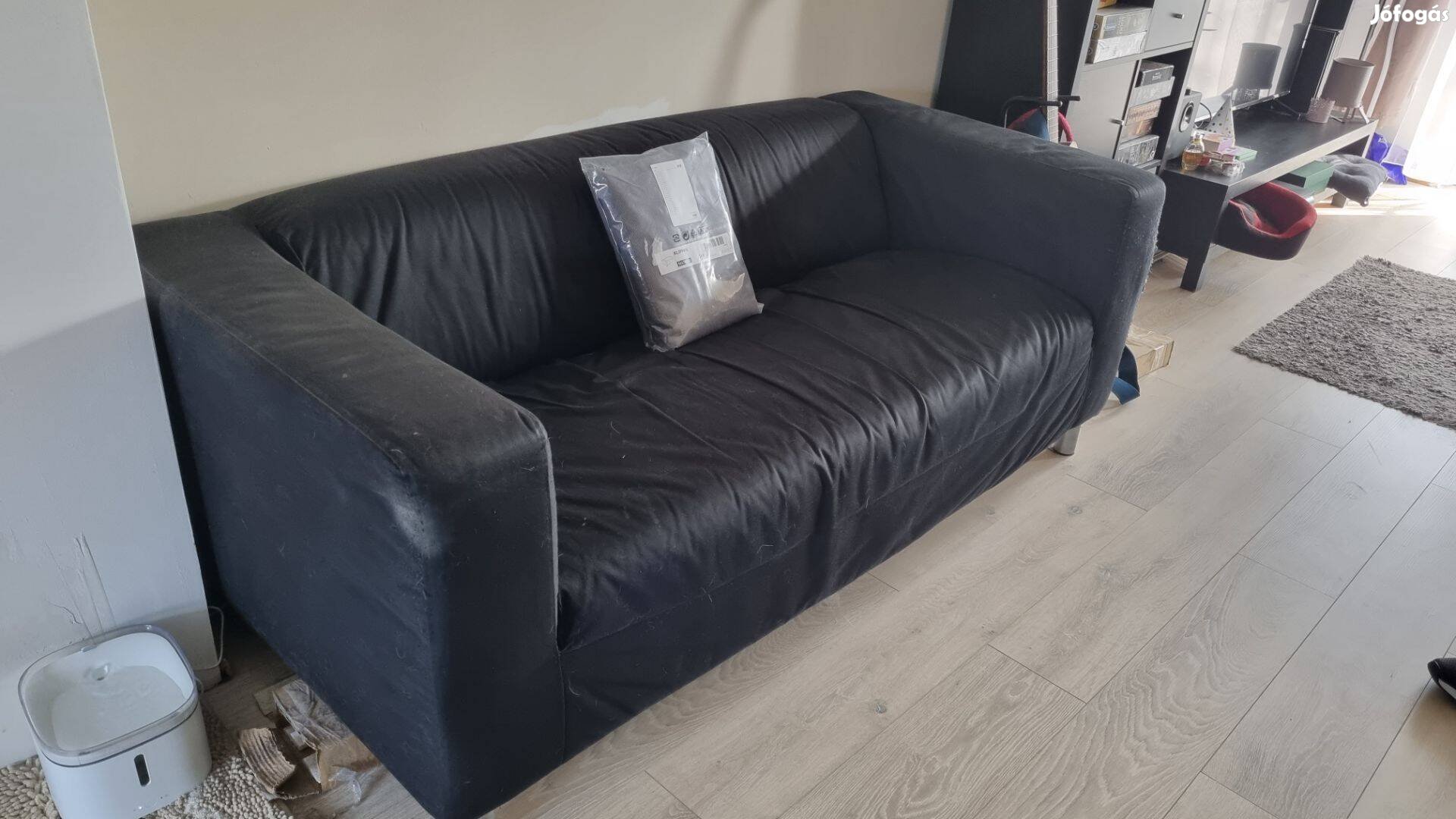 IKEA Klippan kanapé bontatlan Flackarp szürke huzattal