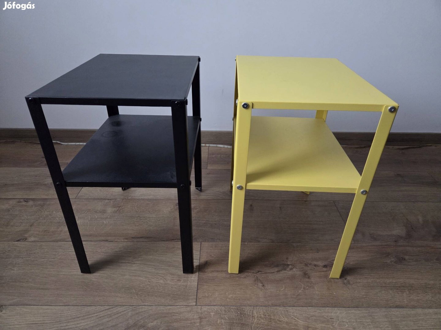 IKEA Knarrevik éjjeliszekrény pár sárga fekete