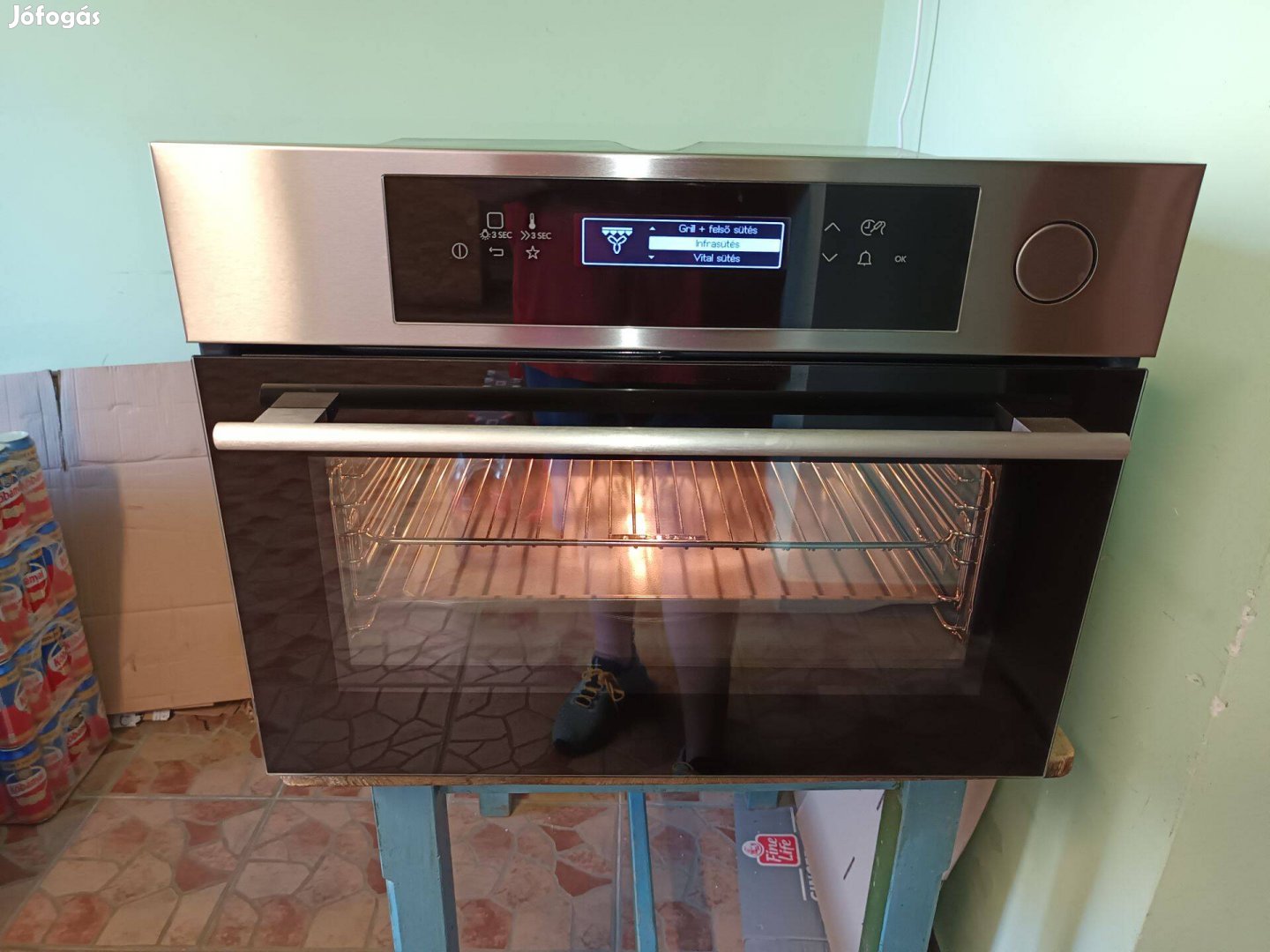 IKEA Kulinarisk beépíthető sütő,gőzsütő,45cm magas kivitel