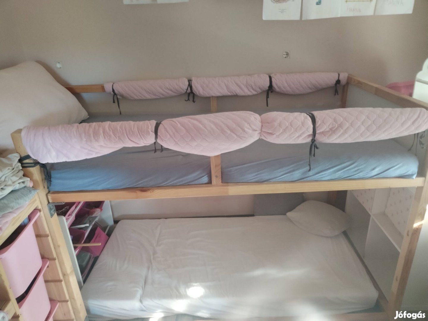 IKEA Kura gyerekágy + Trofast lépcsős játéktároló