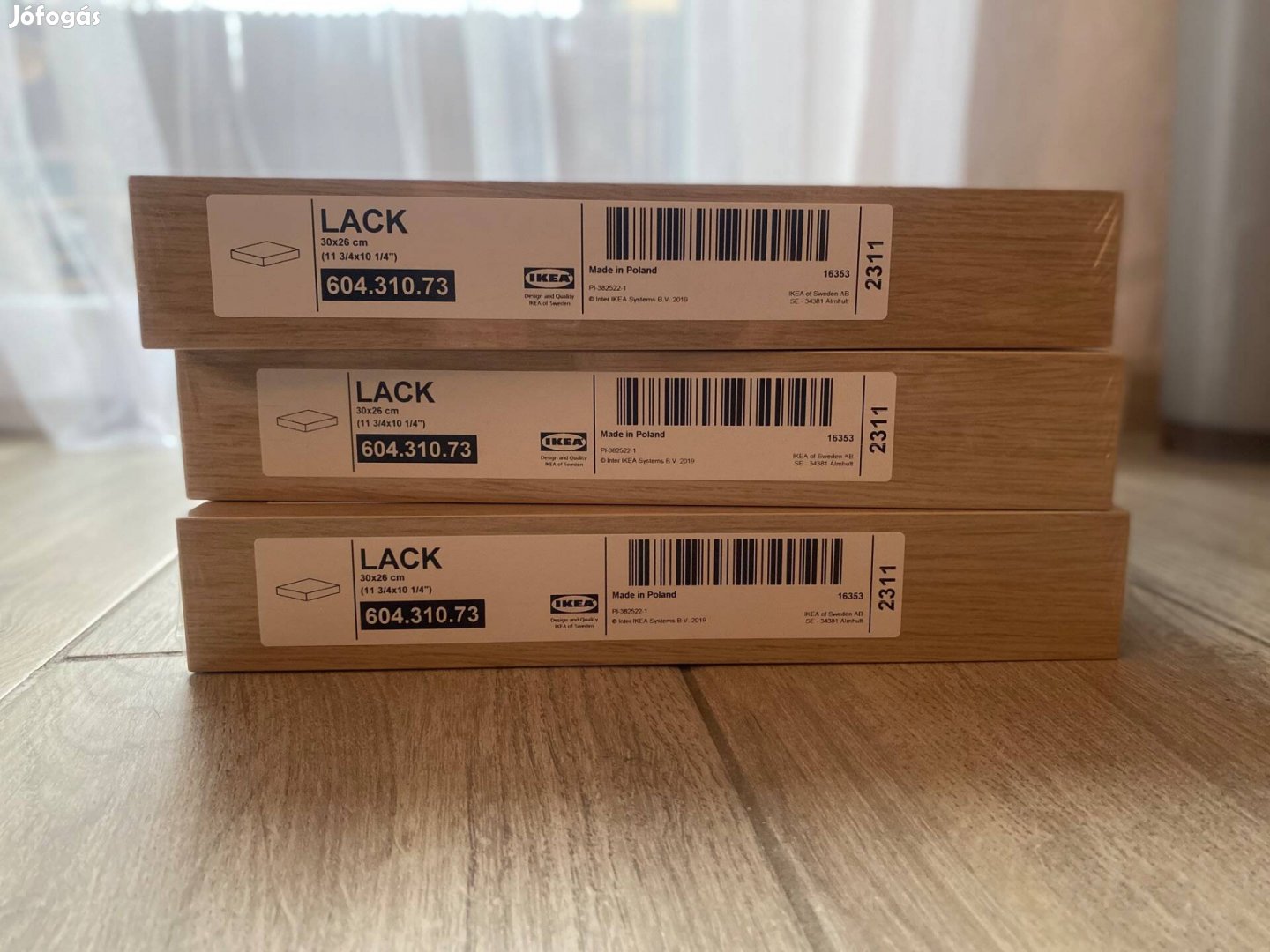 IKEA Lack falipolc - 3 db