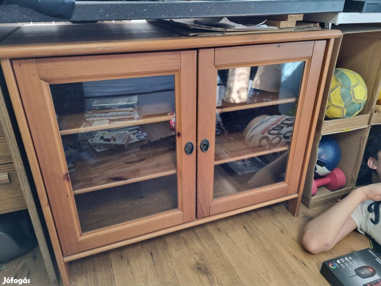 IKEA Leksvik vitrines komód, TV állvány