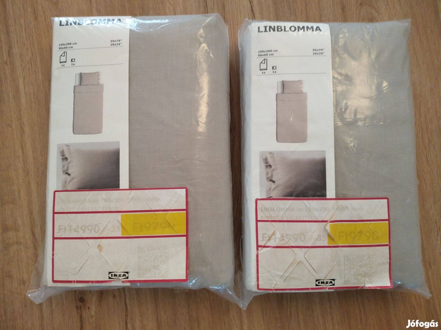 IKEA Linblomma paplanhuzat+párnahuzat egyszemélyes, 2 garnitúra