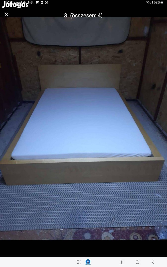 IKEA Malm 140x200 komplett francia agy