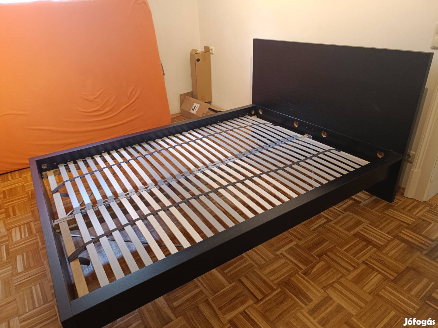 IKEA Malm fekete barna 140*200-as ágy