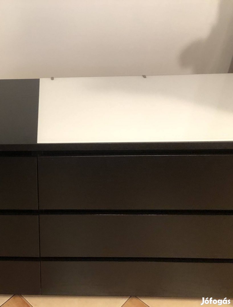 IKEA Malm komódra üvegtető