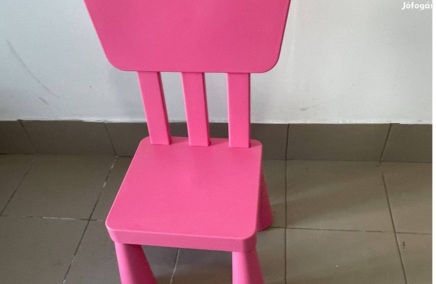 IKEA Mammut gyerekszék rózsaszín - Szétszerelt állapotban