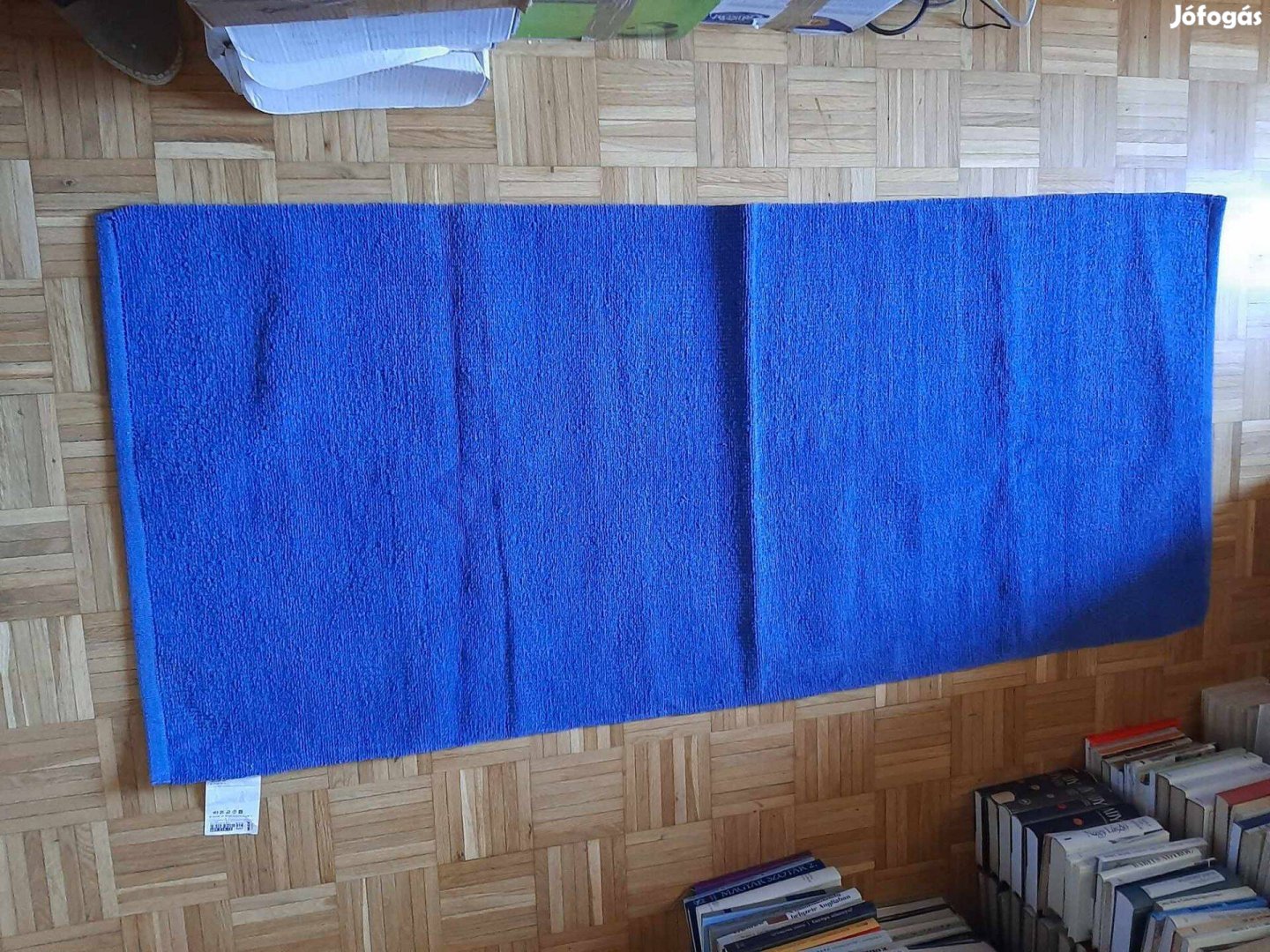 IKEA NÄStved szőnyeg, 180*80 cm, kék, 100 % pamut, újszerű, olcsó