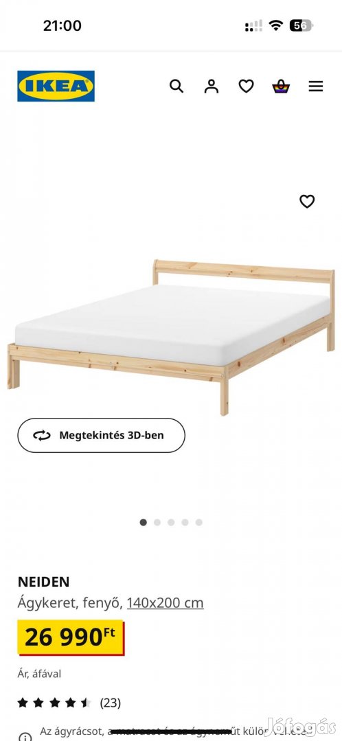 IKEA Neiden ágykeret