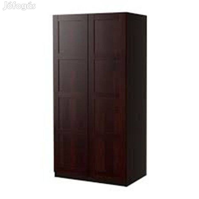 IKEA PAXBergsbo 2 ajtós fekete-barna szekrény