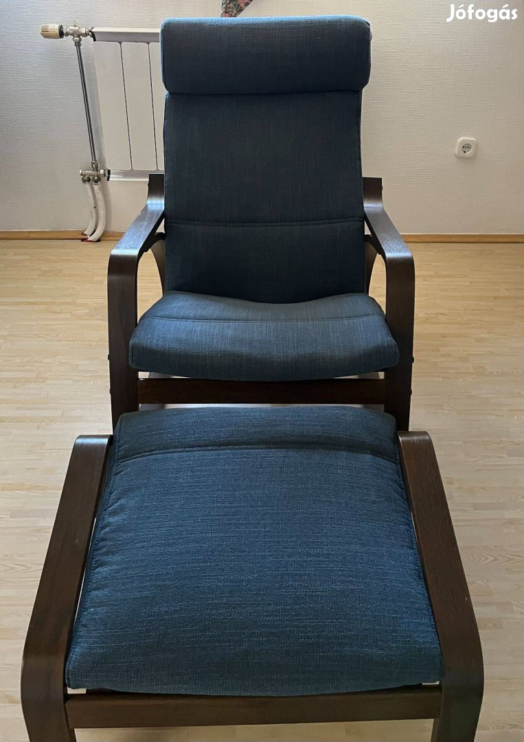 IKEA POÄNG hintaszék + lábtartó eladó. Kiváló állapotú!