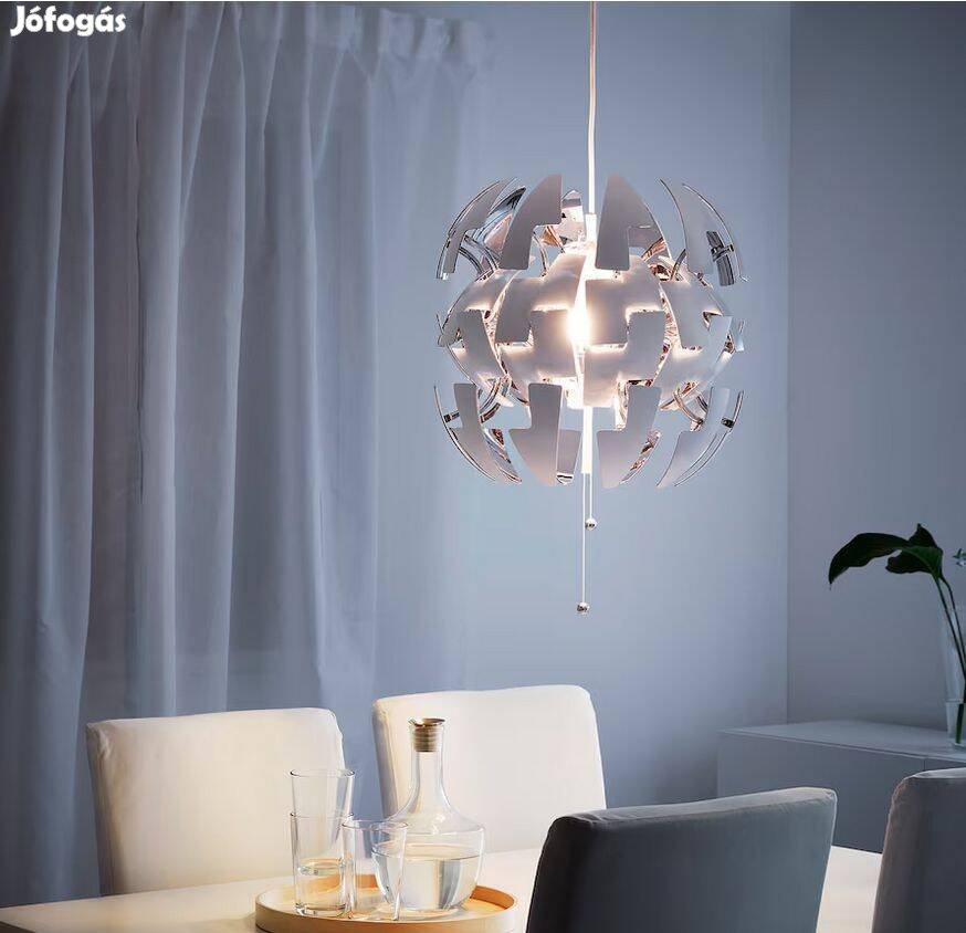 IKEA PS 2014 Star Wars Függőlámpa, halálcsillag lámpa - fehér/ezüst