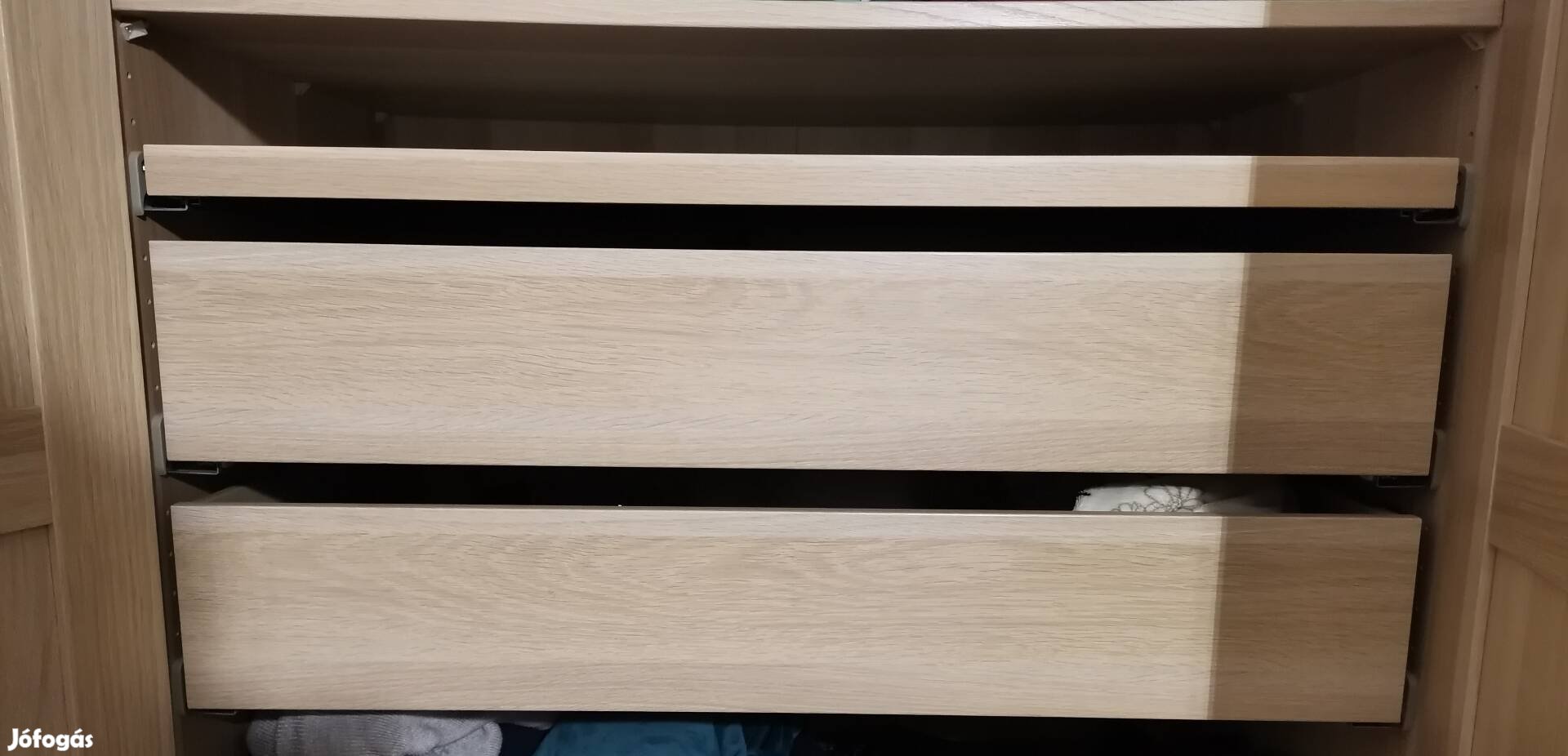 IKEA Pax fiók, Komplement 100x58 fehérre pácolt tölgy színben eladó 