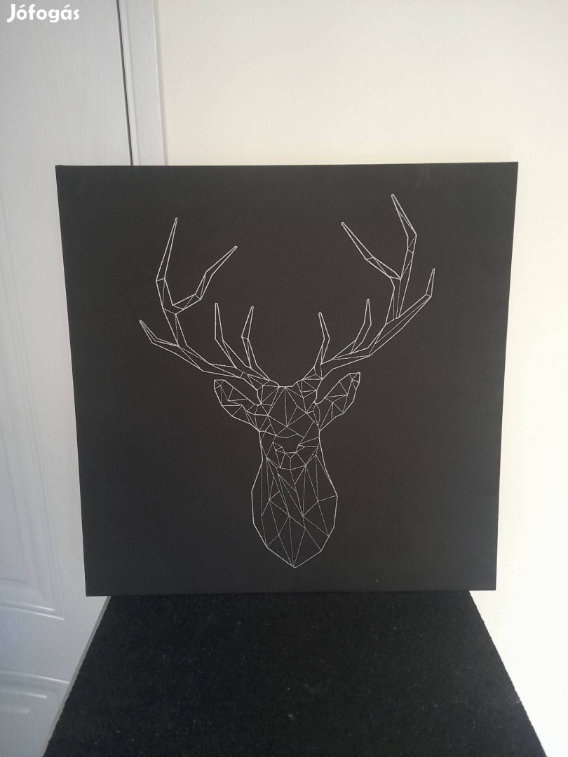 IKEA Pjatteryd szarvas vakkeretes kép 56,5x56,5 cm