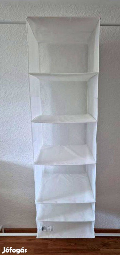 IKEA Skubb 6 rekeszes tároló, fehér, 35x45x125 cm