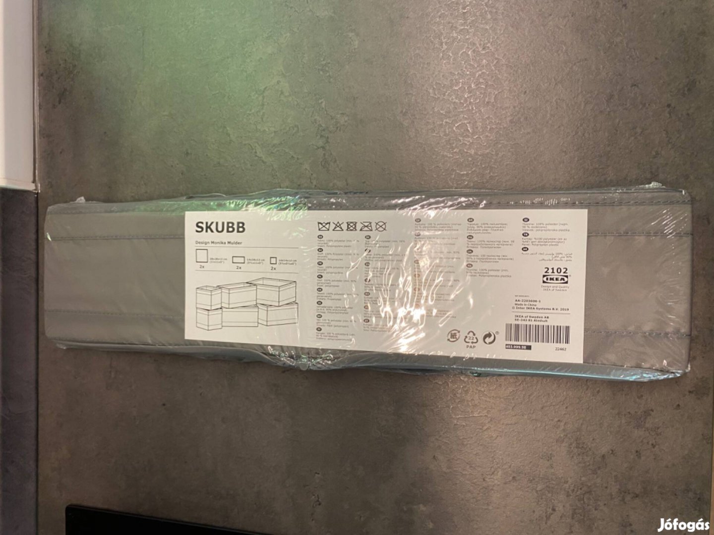 IKEA Skubb szürke dobozok (6 db)