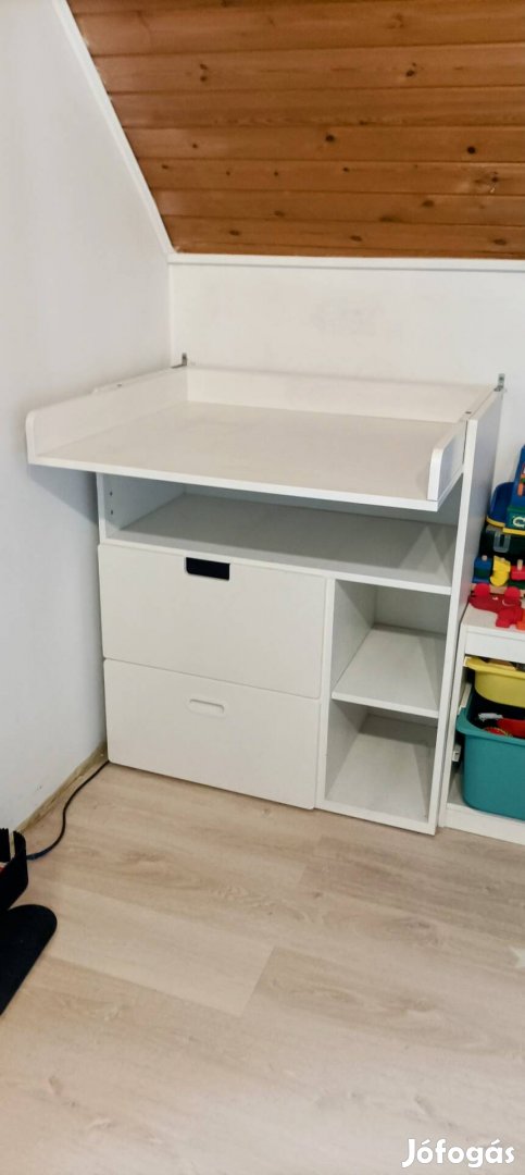 IKEA Stuva/Smastad pelenkázó, íróasztallá alakítható bababútor