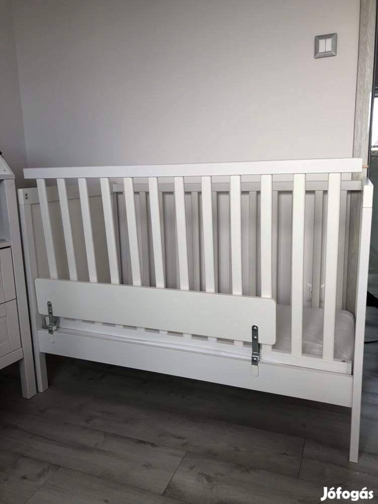 IKEA Sundvik Rácsos ágy, fehér, 60x120 cm