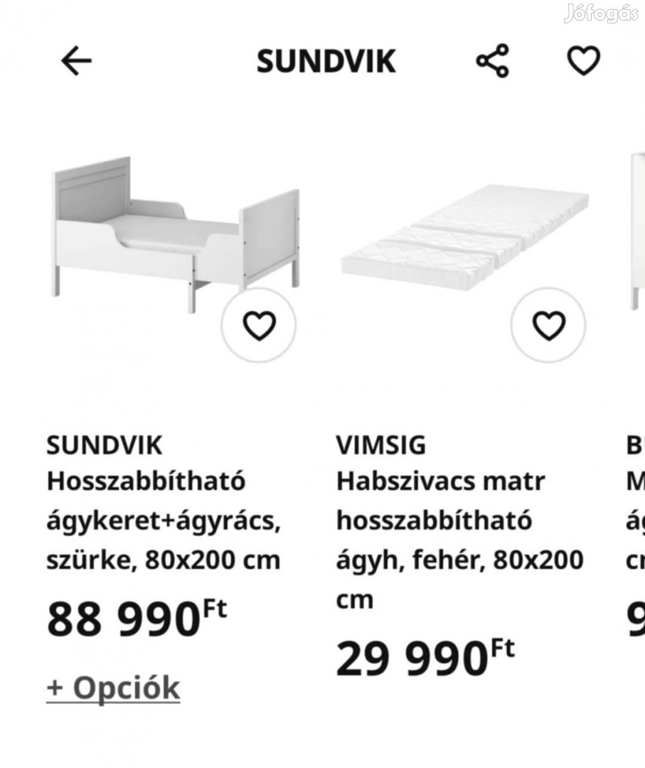 IKEA Sundvik gyerekágy