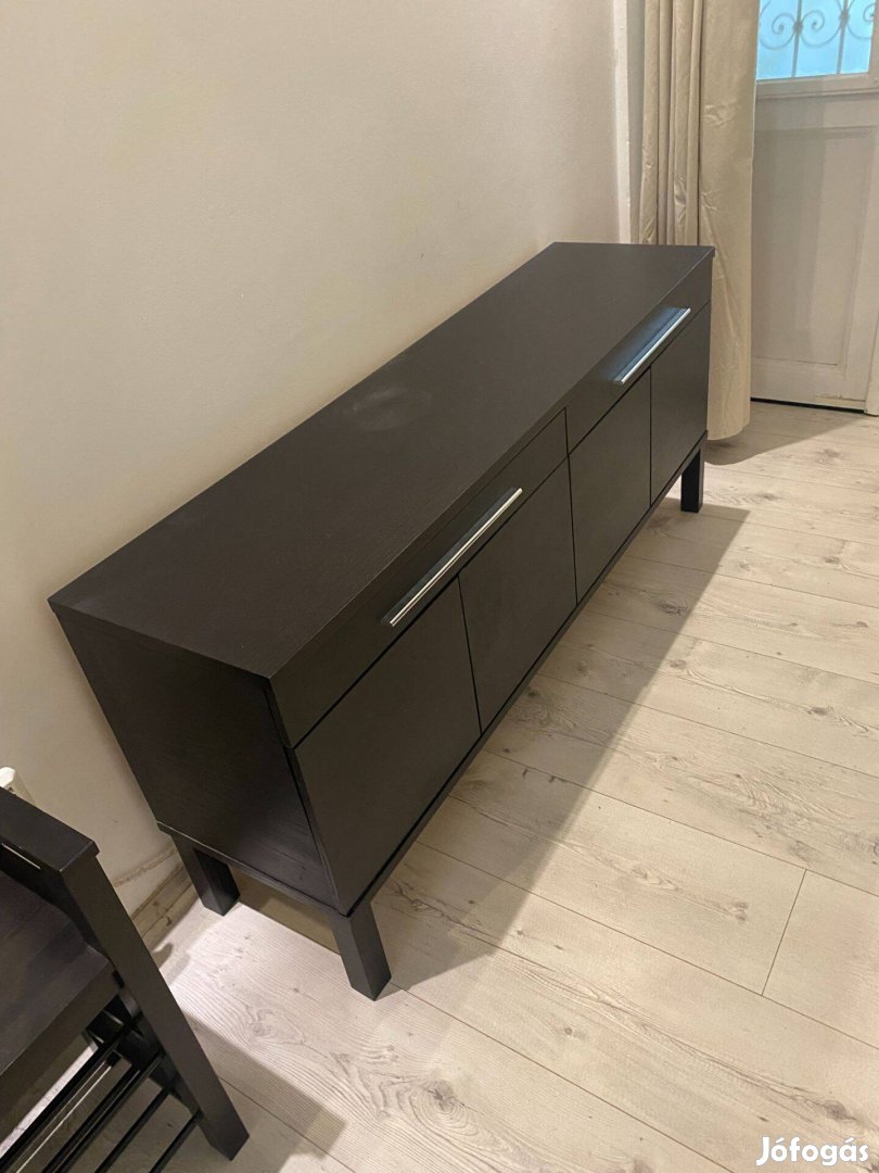 IKEA TV állvány - Besta fekete-barna